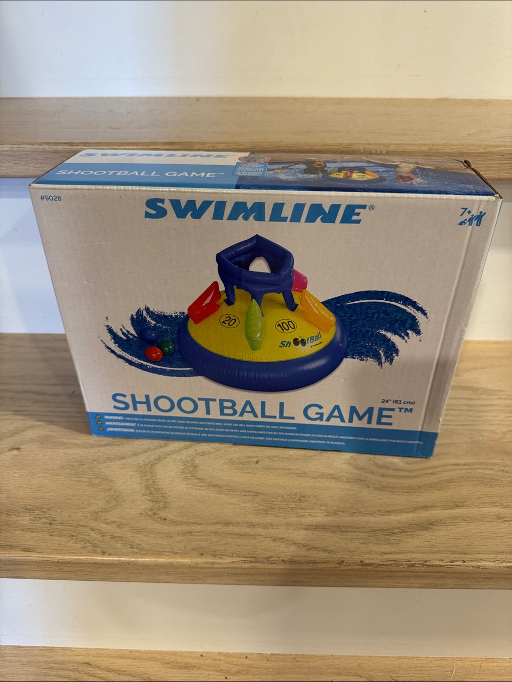 Shootball Game Inflatable Pool Target - Blue/Yellow